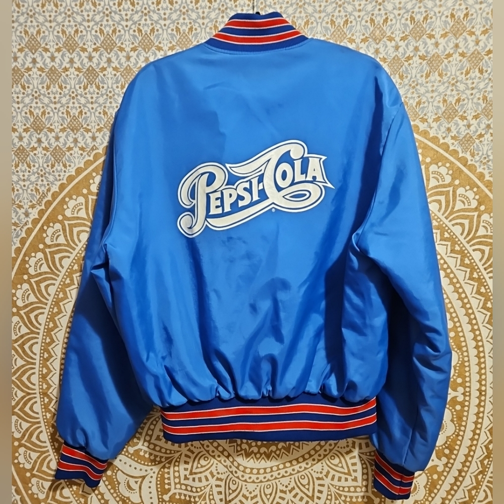 Vintage Pepsi Cola Swingster Satin Jacket Men's Size XL